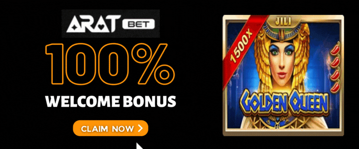 Aratbet 100% Deposit Bonus-golden queen