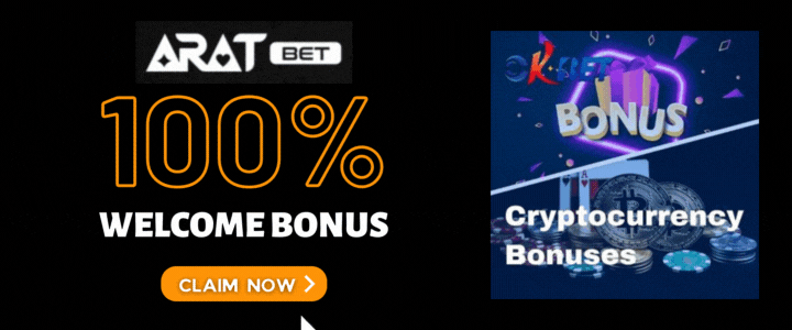 Aratbet 100% Deposit Bonus - OKBet Cryptocurrency Bonuses