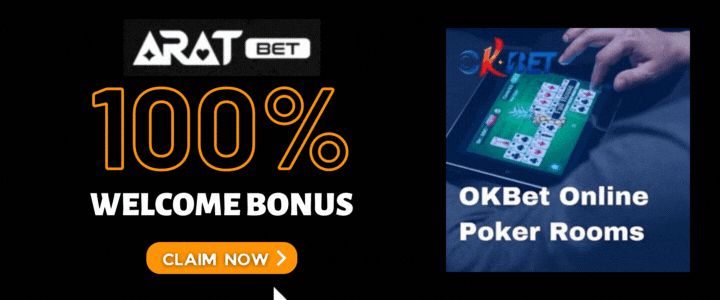 Aratbet 100% Deposit Bonus - OKBet Online Poker Rooms