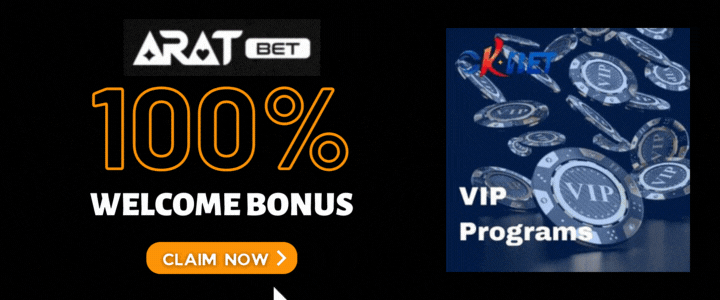 Aratbet 100% Deposit Bonus - OKBet VIP Programs