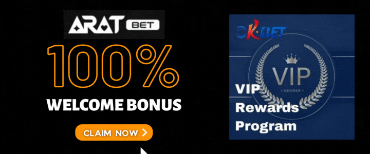 Aratbet 100% Deposit Bonus - OKBet VIP Rewards Program