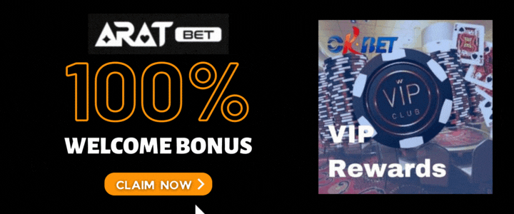 Aratbet 100% Deposit Bonus - OKBet VIP Rewards