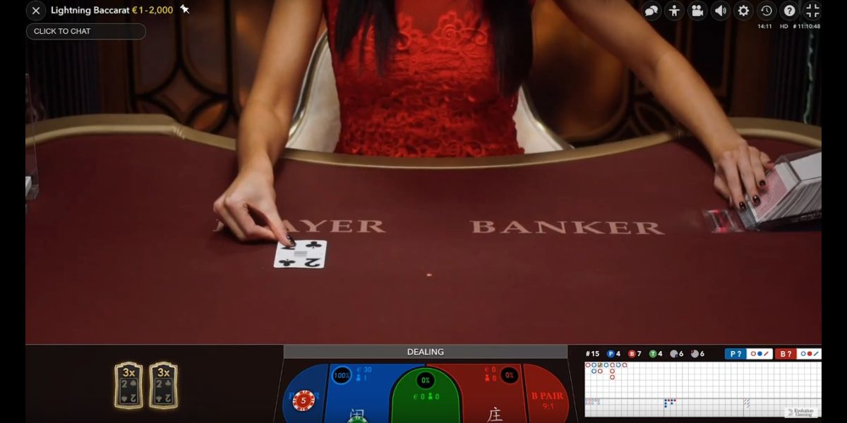 Lightning Baccarat - Gameplay 2 - ok4bet