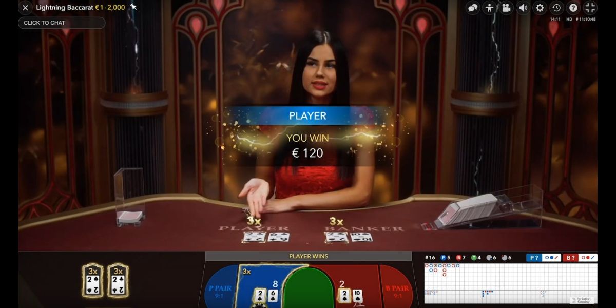 Lightning Baccarat - Gameplay 3 - ok4bet